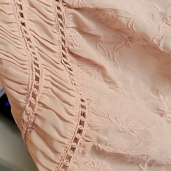 LUCKY BRAND Floral Embroidered Blouse US XS - Picture 11 of 13